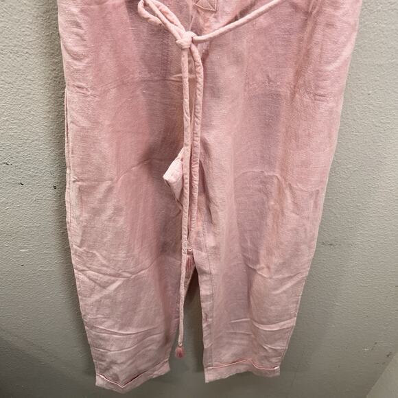 NWT Madewell Linen-Blend Puff Sleeve Wide-Leg Jumpsuit SZ S Minimalist Coveralls - Picture 4 of 12